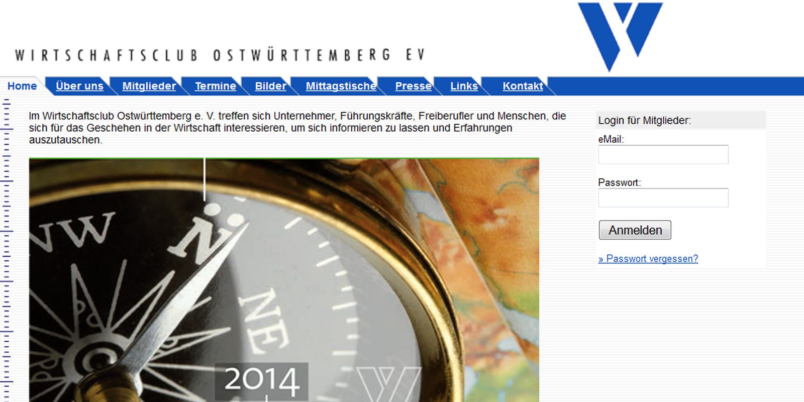Screenshot Wirtschaftsclub Ostwürttemberg